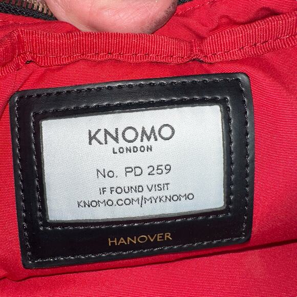 Knomo London Hanover Black Nylon Leather 14” Laptop Briefcase Bag Work Travel main image 12